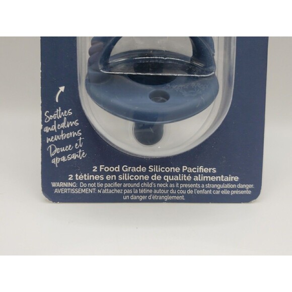 Itzy Ritzy 0m+ Sweetie Soother - Silicone Pacifiers 2pk Navy Blue - Picture 3 of 4
